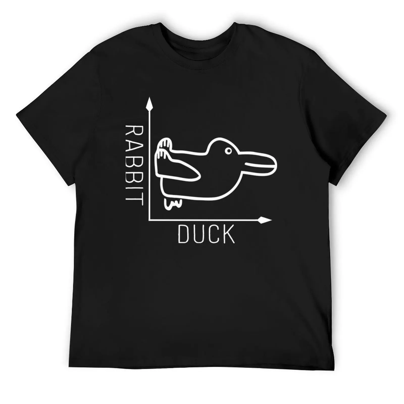 

Wittgenstein Rabbit Duck Illusion T-Shirt anime tshirt man clothes Aesthetic clothing plain mens workout shirts