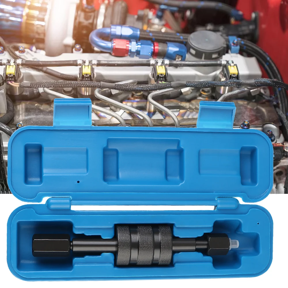 

Fuel Injector Remover Accessory Diesel Injector Puller Tools Extractor Installer Tool with Hard Case M8 M12 M14 Injector