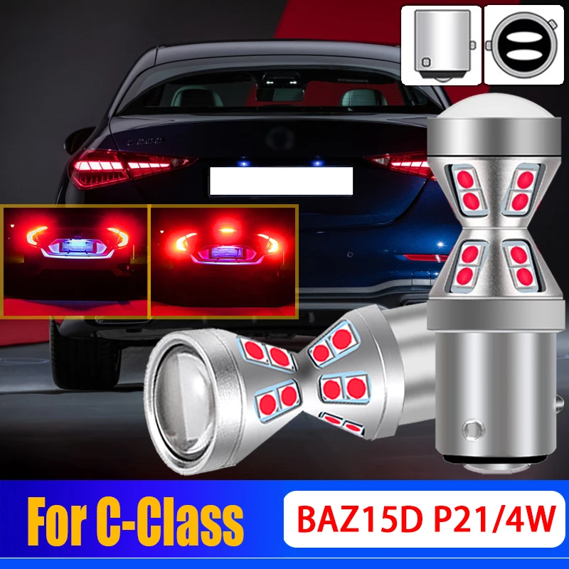 2X Canbus No Error P21/4W 566 LED Tail Brake Light Bulb BAZ15d Lamp For Mercedes-Benz C-Class 2000 2001-2004 2005 2006 2007 2008