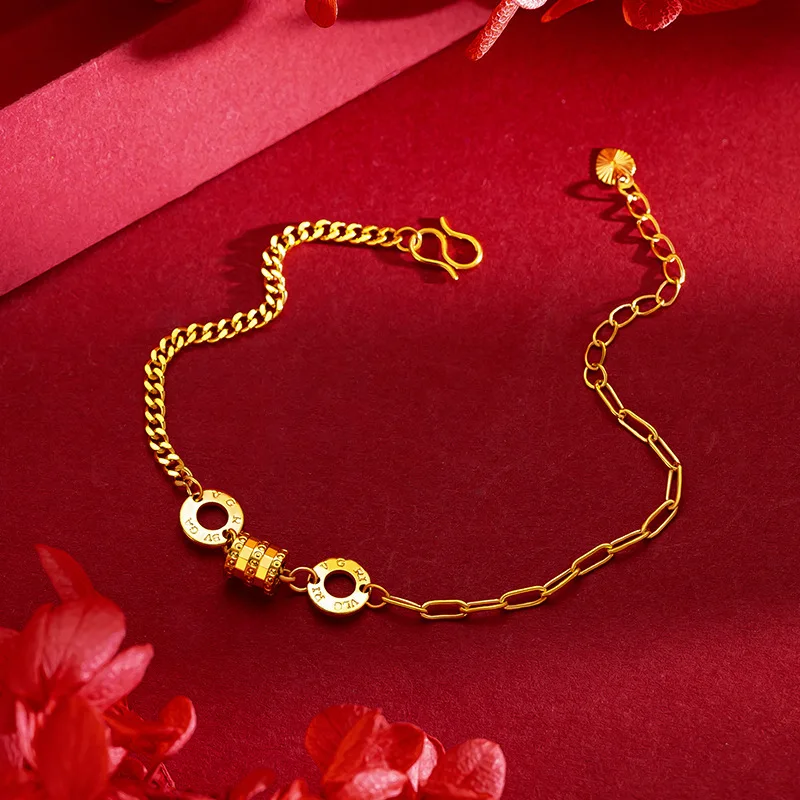 

Sargent small waist fashion network red style high-grade brass gold-plated bracelet gift for women