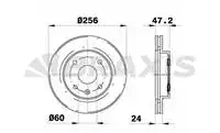 Store code: AE0336 inner brake disc mirror EVANDA REZZO for REZZO TACUMA