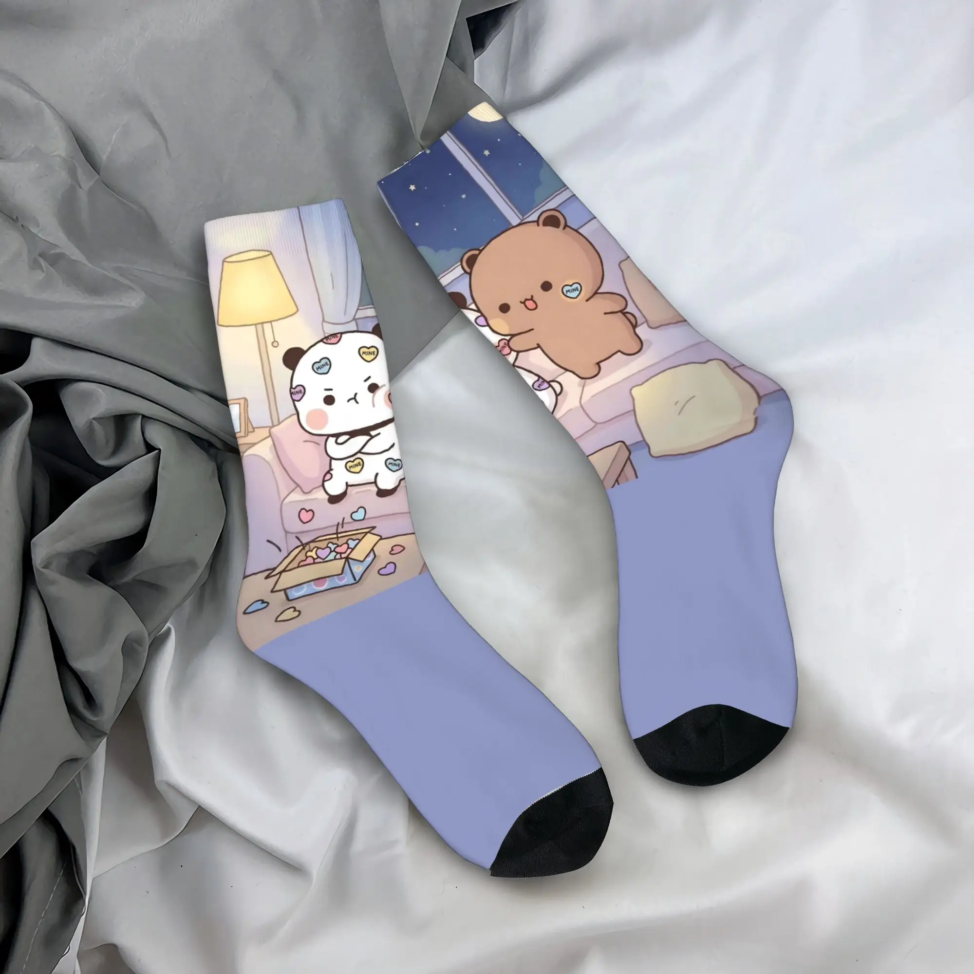 

Bear And Panda Bubu Dudu Stockings Harajuku Socks Adults Men Soft Breathable Socks Autumn Outdoor Design Anti Slip Socks Gift