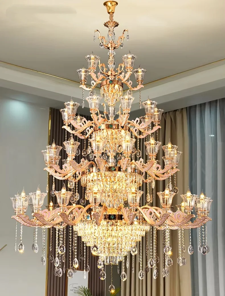

French Retro Crystal Chandelier Romantic Candle Lamp Fashion Restaurant Lamp Warm Bedroom Chandelier Luxury Living Room Headlamp