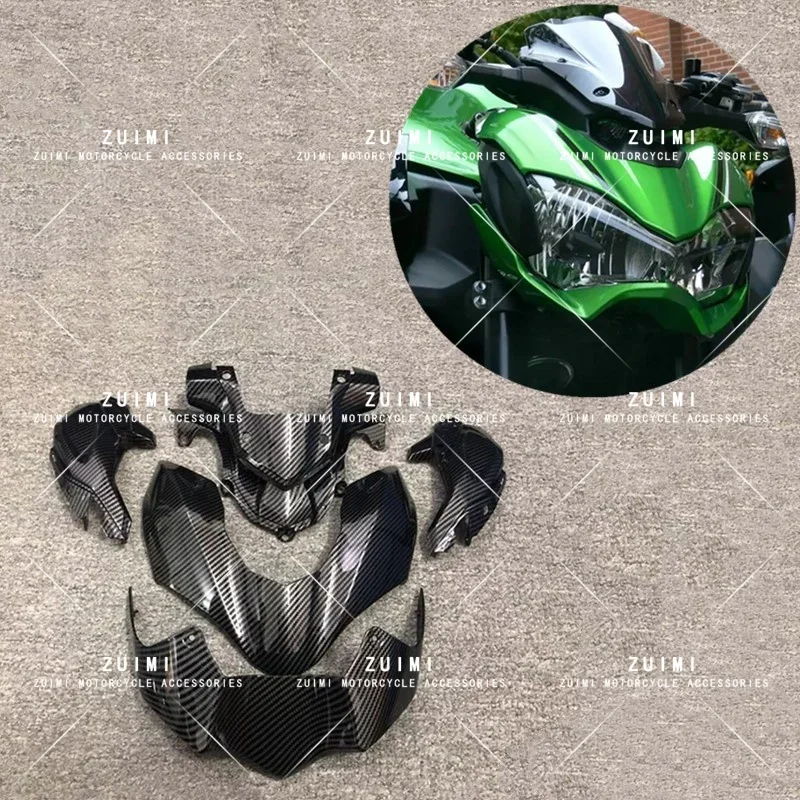 5X Carbon Fiber Paint Motorcycle Hood Kit Fairing Fit For Kawasaki Z900 Z 900 2017-2019