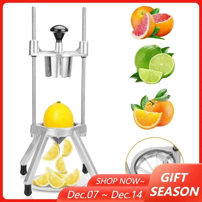 

Lemon Wedge Slicer Chopper 8-Section Commercial Limes Wedger Fruit Vegetable Cutter Home Kitchen Appliance for Bar Restaurant