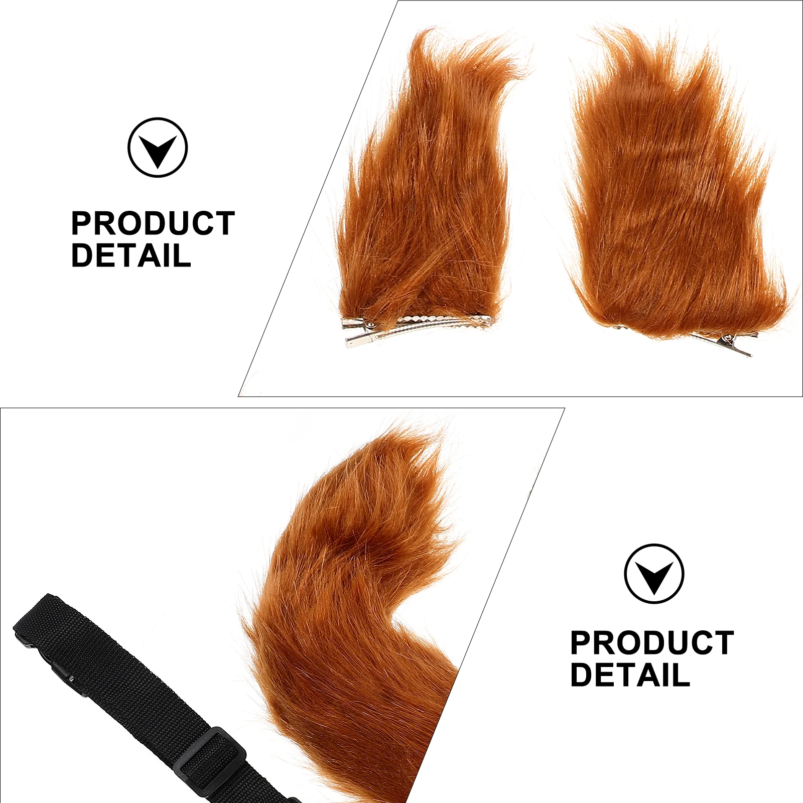 

1 set 1 Set Fox Ears Hairpins Fake Ear Headdress Lovely Party Accessory Decorative Hairband For Cosplay Gift Women Girls