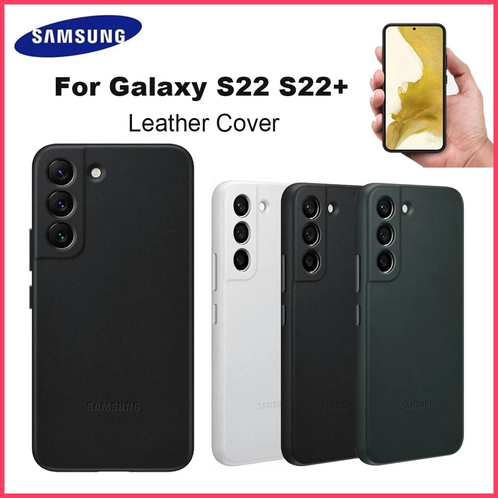 Original Samsung Leather Cover For S22 S22+ S22Plus High quality Leather Protective Case Shockproof