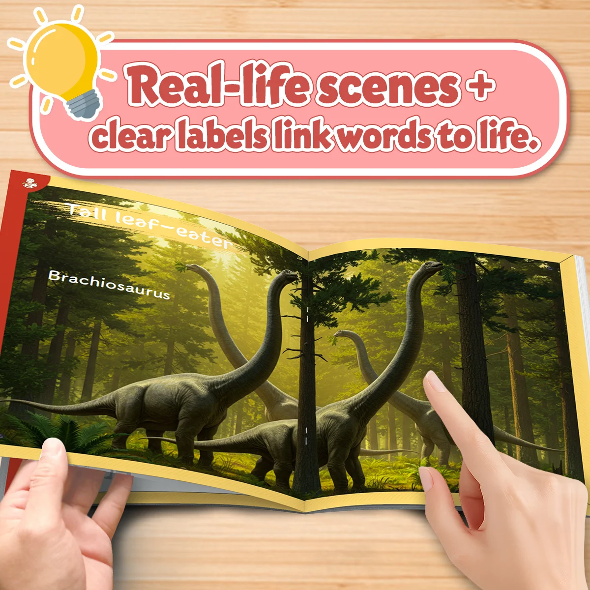 Dinosaurs Learning Book for Kids Fun Illustrated Workbook with T Rex Stegosaurus Triceratops and More Build Vocabulary Curiosity view 3