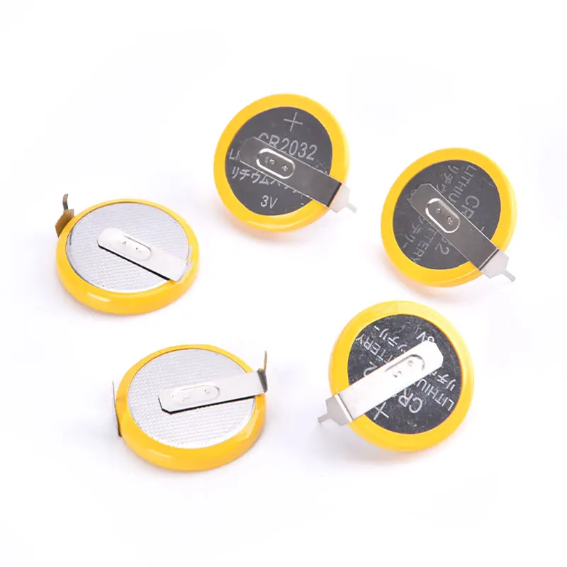 

5pcs/lot CR2032 Tabs Solder Foot Soldering Welding Battery Coin Batteries 210mAh