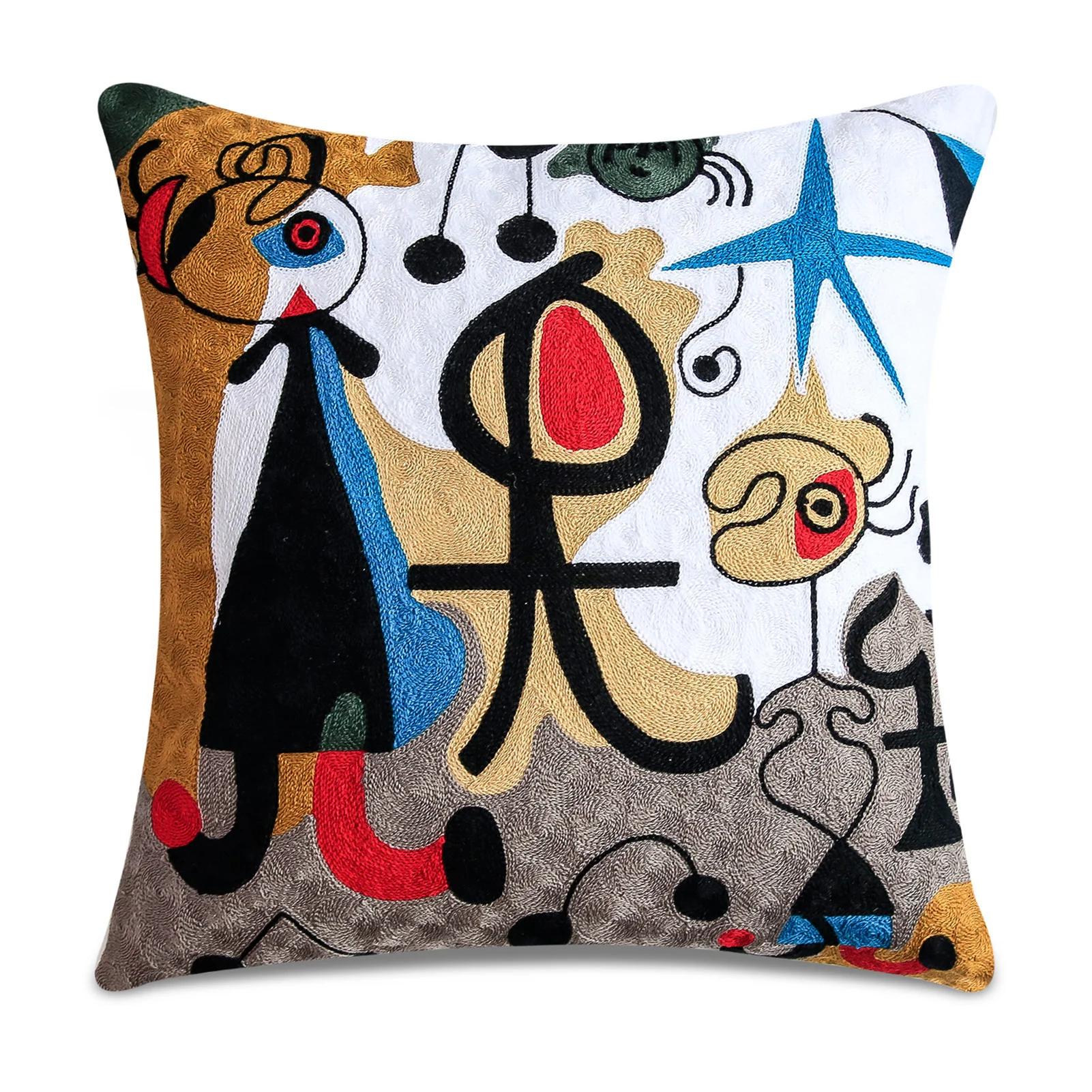 45x45cm Abstract Cushion Cover Pained Picasso Graffiti Pillow Case Art Painting Streak Face Pillowcase Modern Art Home Decor