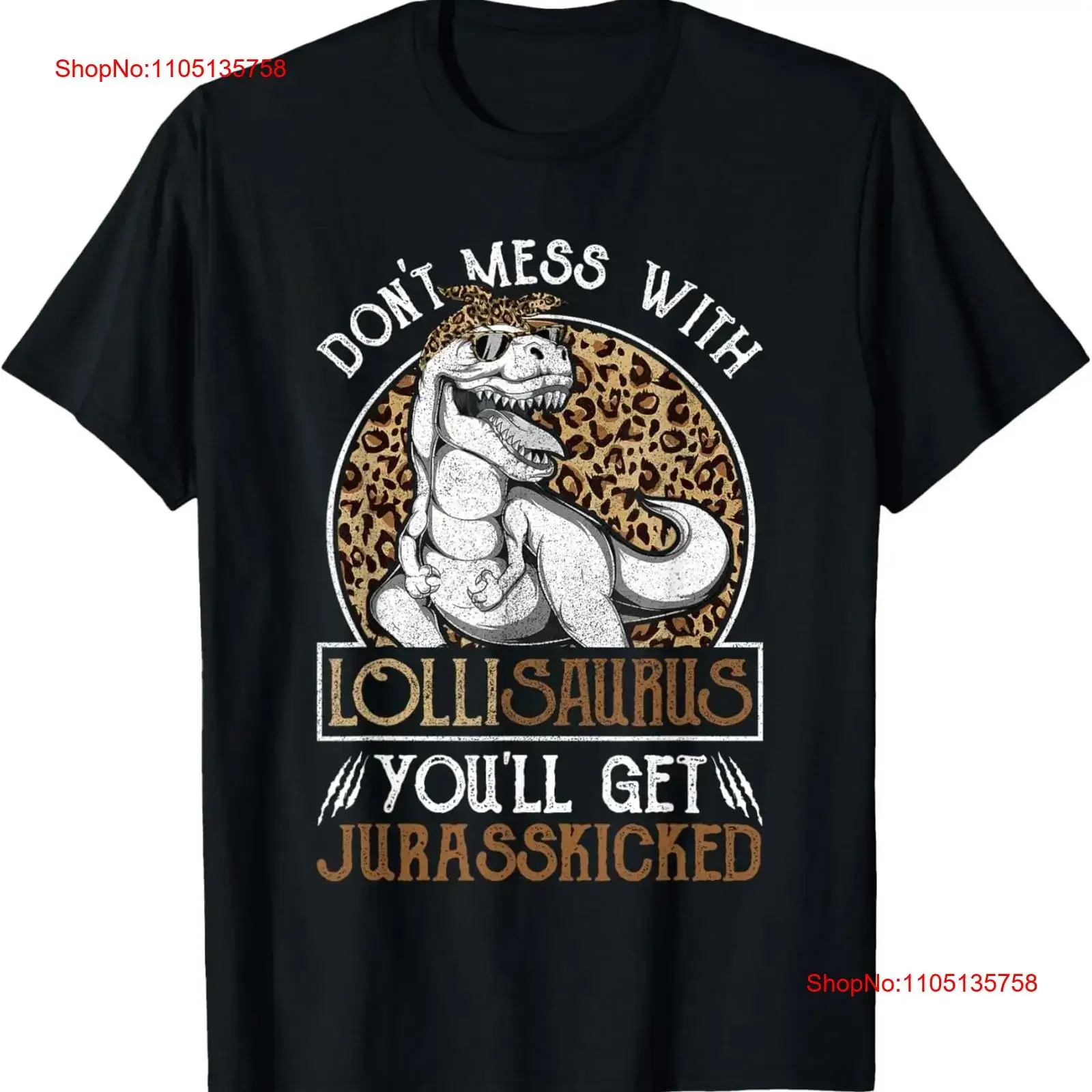 Lollisaurus Dinosaur Jurasskicked T Shirt Mothers Day Lolli  vintage Washed Soft Stretched graphic Unisex fashion Slightly