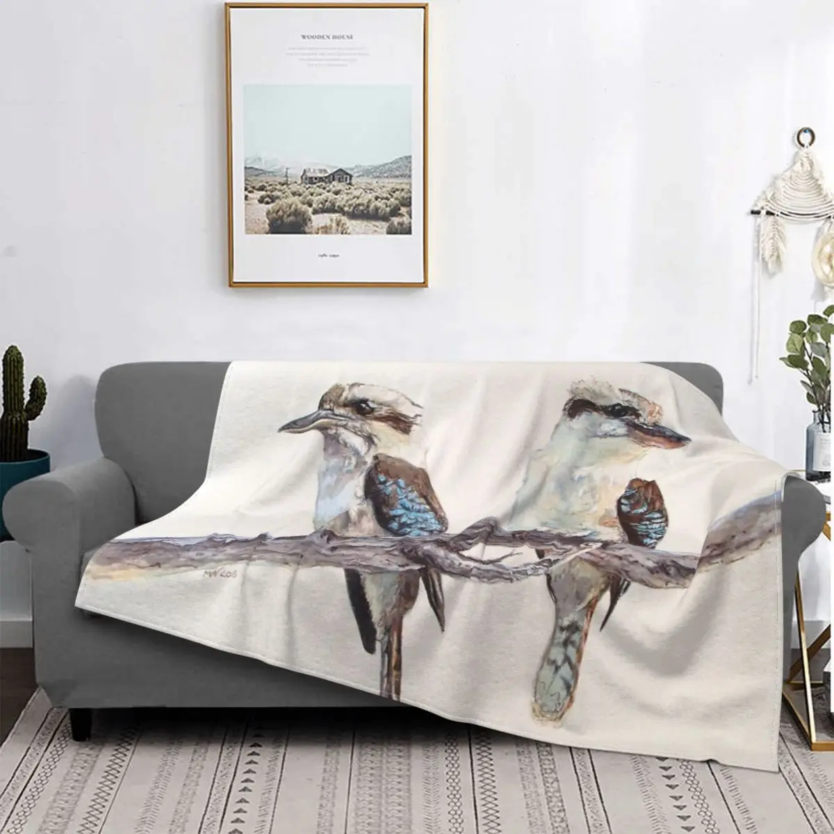 Kookaburras 1 Blanket Bedspread On The Bed Girl Bed Blanket