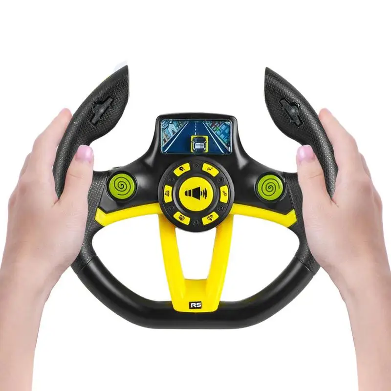 

Steering Wheel Toy Interactive Music Driving Toy With Lights Baby Learning Toy With Left Right Turn Signal Horn Early Education