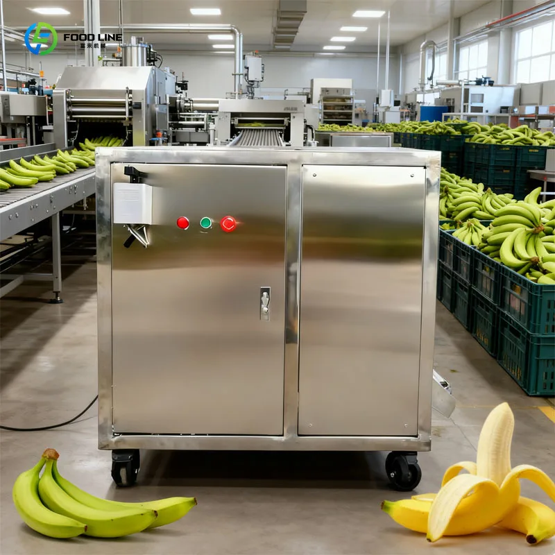 Customized Green Raw Banana Peeler Commercial Plantain Peeling Equipment