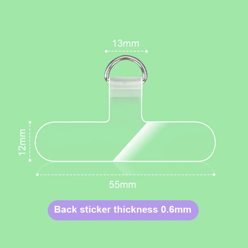 Telefon Lanyard Tabs Universal Telefon Tether Patches Transparente TPU Ersatz Dichtungen für Telefon Zurück Fall Lanyard Pads Clips