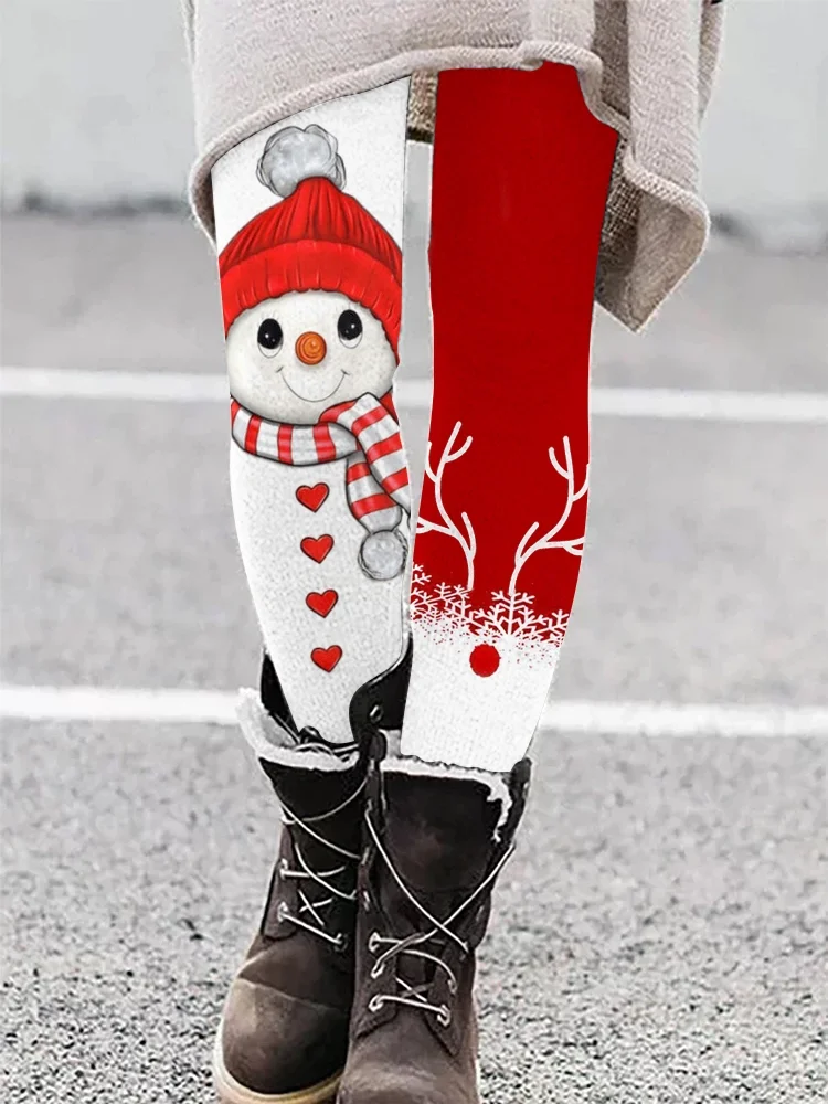 Christmas Casual Leggings Print Fashionable Women'S Trousers Casual In Various Styles Festival Casual Pants Women's Leggings