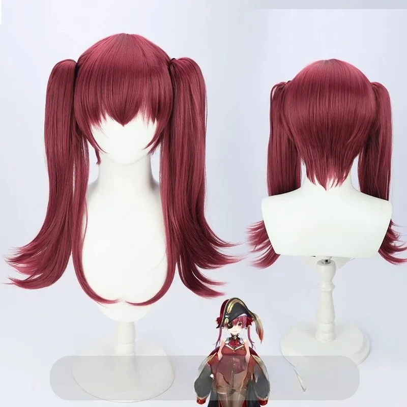 

HOLOLIVE Houshou Marine Косплей Парик VTuber Virtual Idol Аксессуары Аниме Ролевая игра Костюм для вечеринки Опора Синтетические волосы