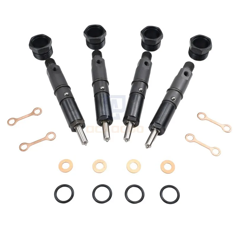 4PCS Fuel Injector Nozzle J909476 3909476 For Cummins 4BT 6BT 3.9L 5.9L & Case Tractor 1085C 1150E 1896 450C