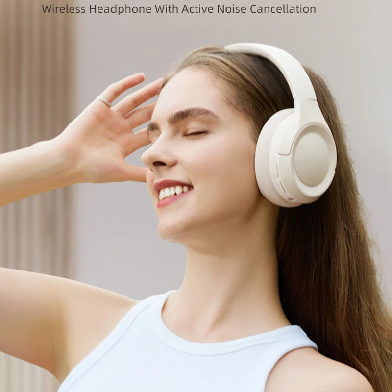 Headset Active Noise Cancellation Wireless Bluetooth 4.0 Headphones 42dB Hybrid  Hi-Res LDAC 75H Spatial Audio Earphones Choice