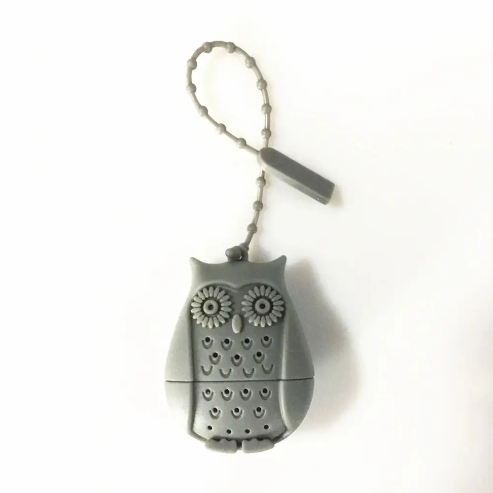 Tea Bags Filter Owl Tea Strainer Food Grade Silicone Creative Loose-leaf Tea Infuser Cartoon Tea Accessories Filter Diffuser