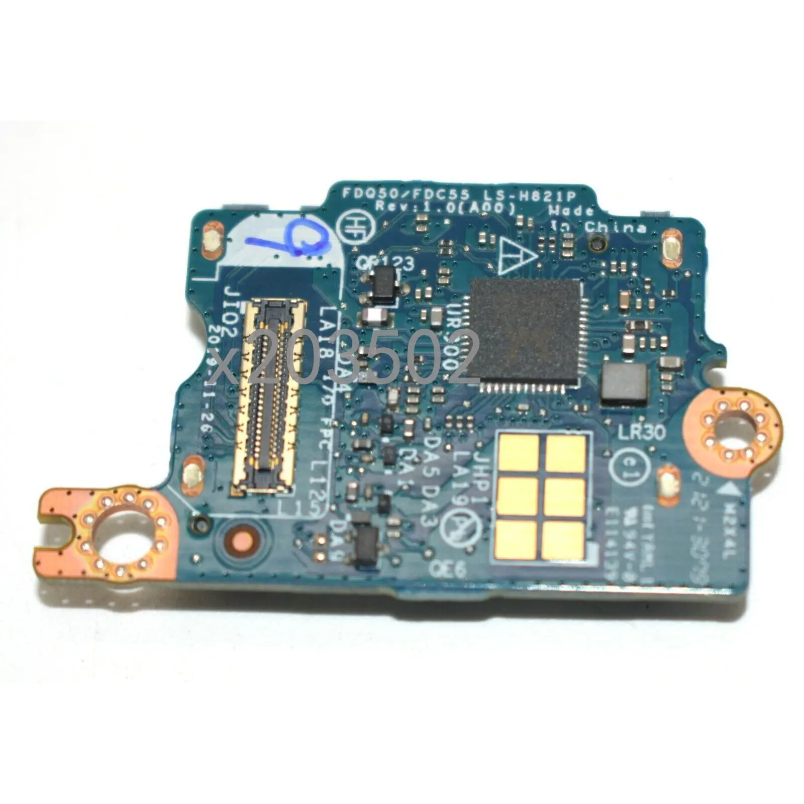 Original I/O SD Board DTRBD LS-H821P For Dell XPS 15 9500 Pricesion 5550 H2HGT