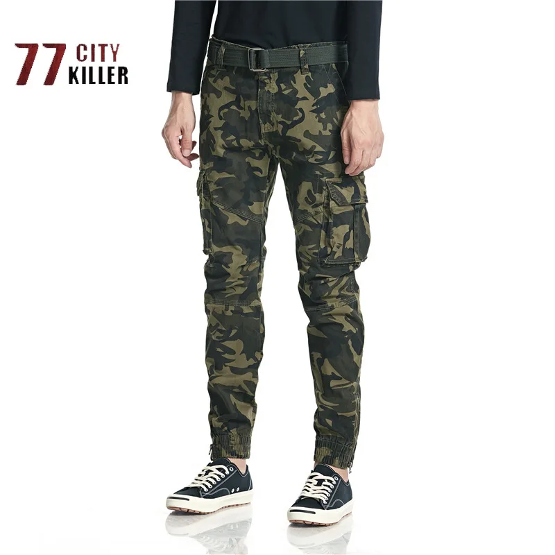 Camouflage Tactical Military Pants Men Outdoor Casual Cargo Pants Hiking Trekking Cotton Wear Resistant Sweatpants Men Trousers