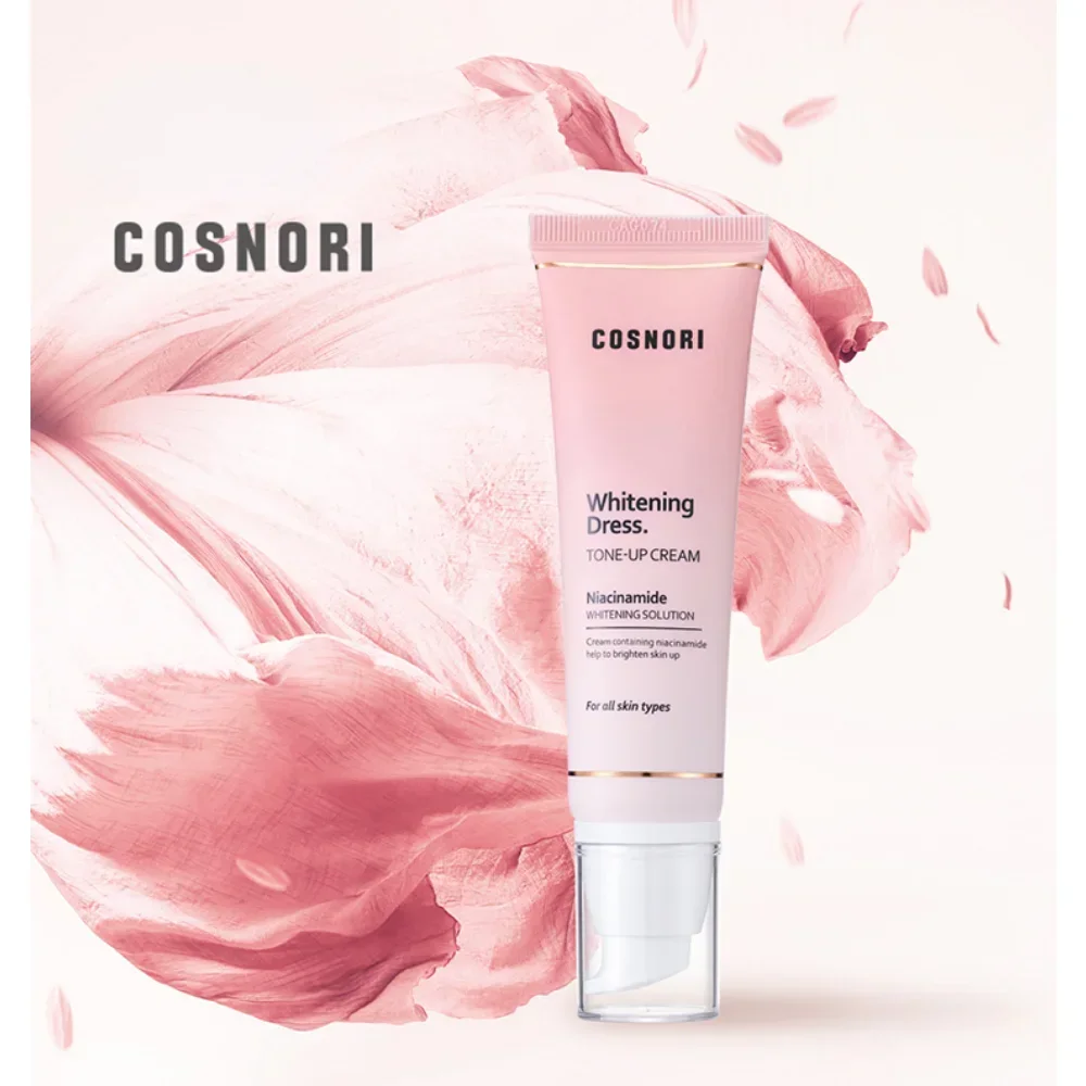 Korea Cosnori Whitening Dress Tone-up Cream 50ml Niacinamide Whitening Solution Isolation Moisturizing Invisible Pores Skin Care