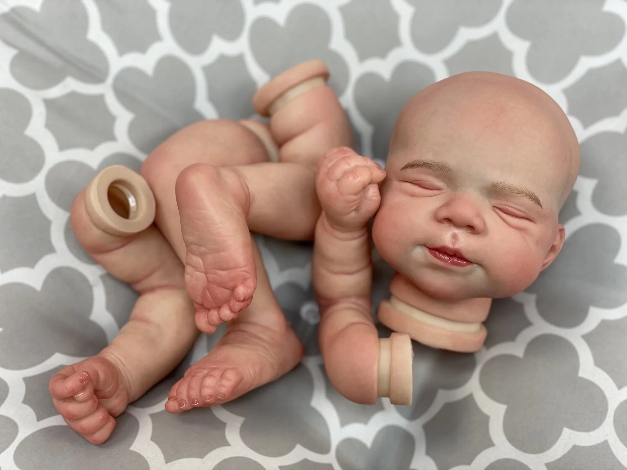 48cm Pascale Reborn Doll Kits With 3D Painted Skin Visible Veins Soft Touch Handmade Lifelike Real Bebe Reborn Kits Sin Pintar