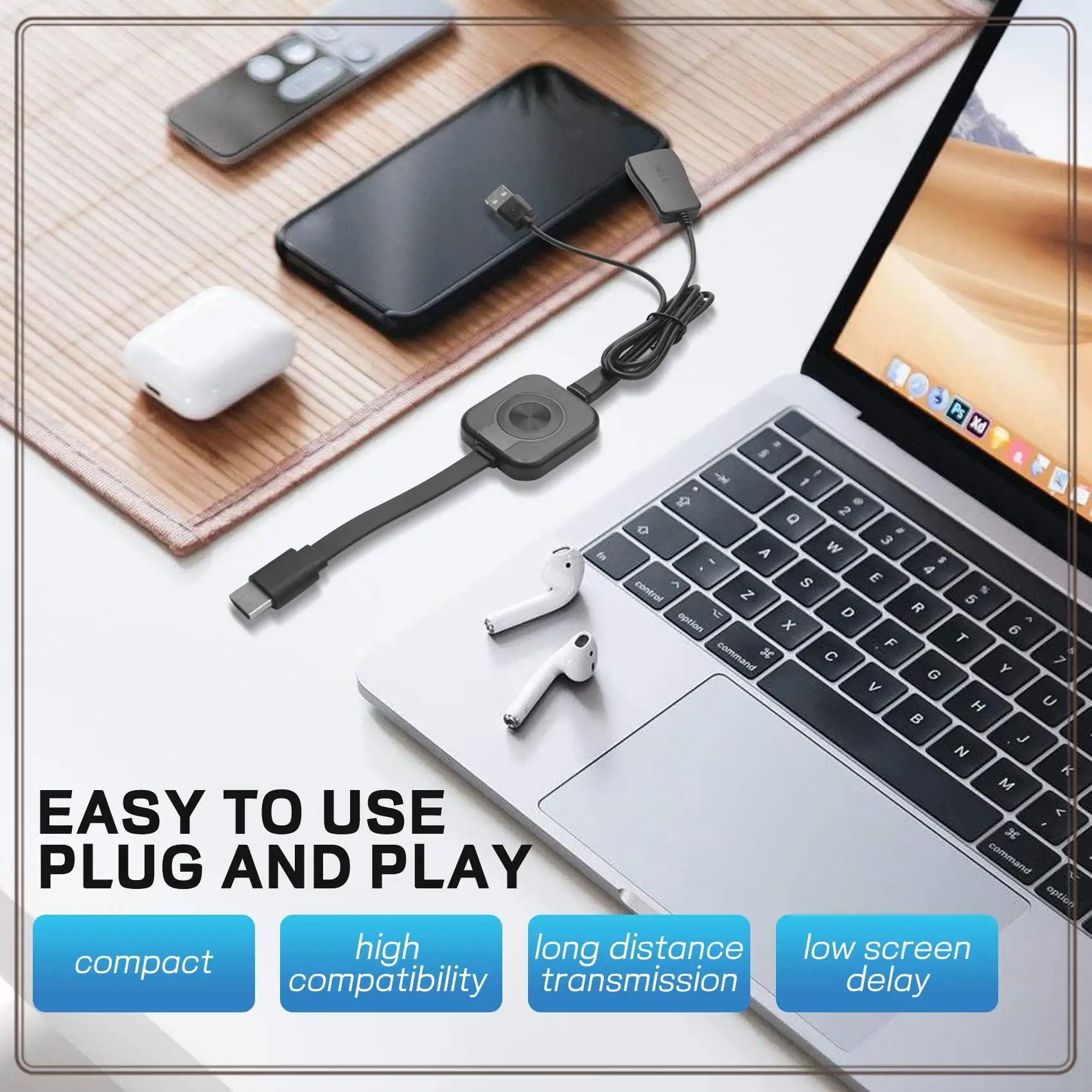 Reliable-Wifi Display Dongle -Compatible TV Dongle 1080P TV Stick Wifi Dongle For Android Netflix Youtube For Ios Mac,Wifi D