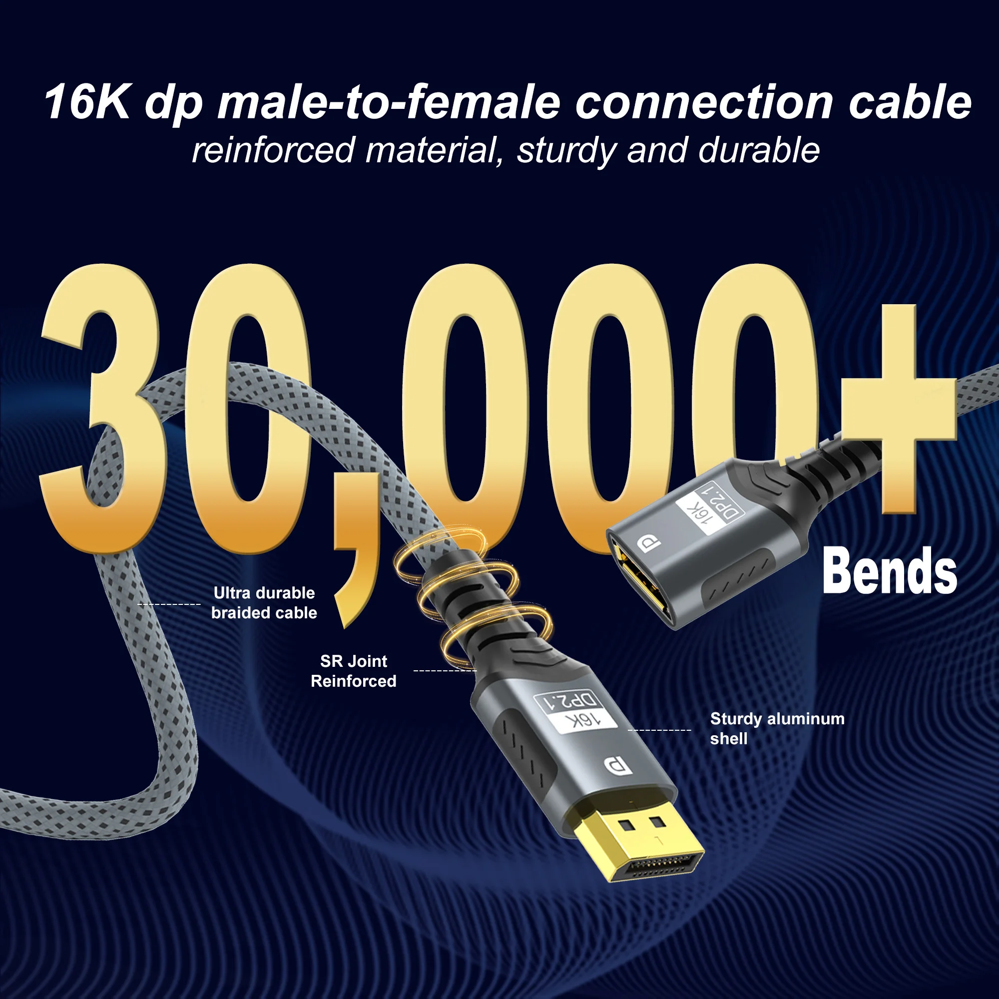 16K DP 2.1 Extension Cable 80G - Hdmi Cable 2.1 评论和价格