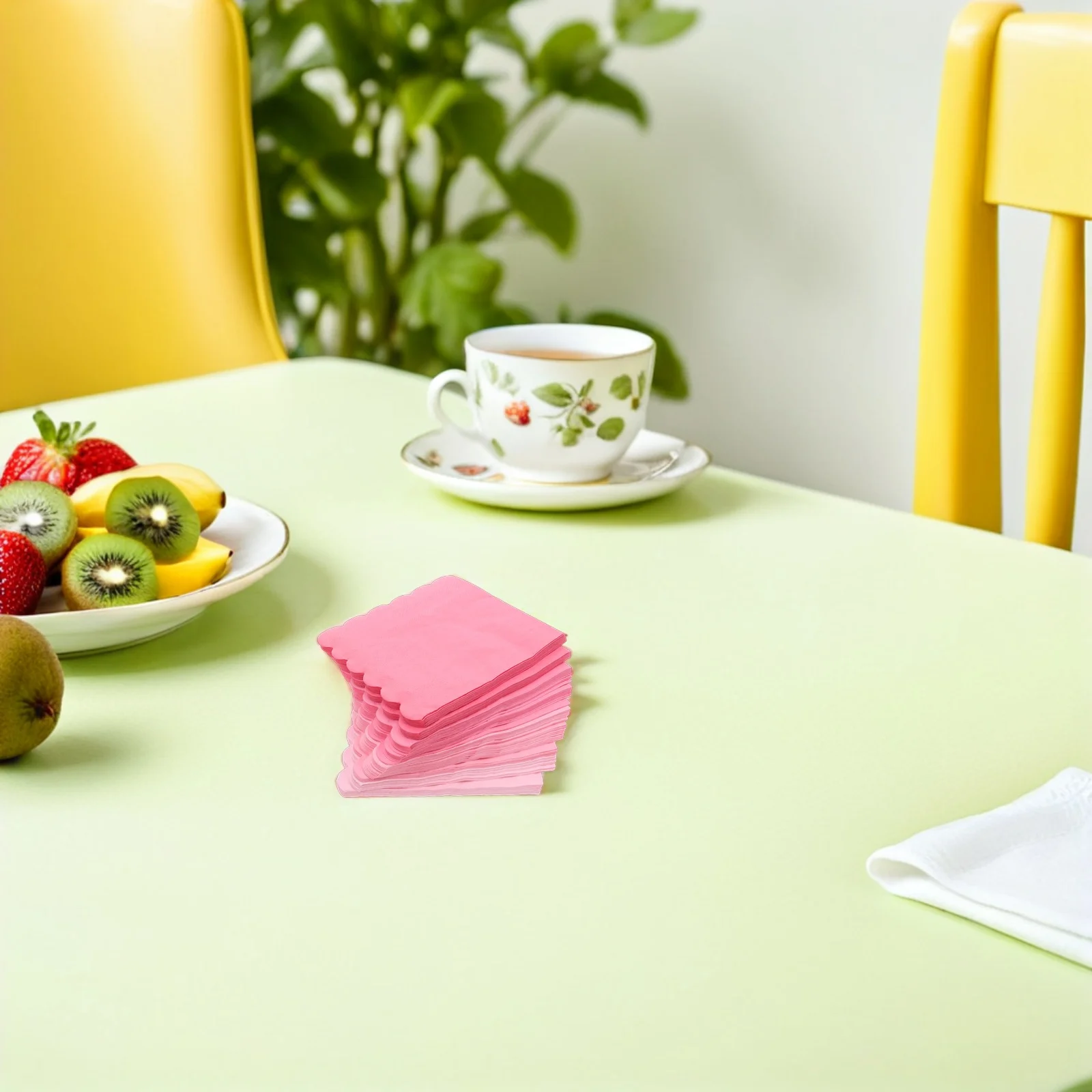 100枚入り ピンクグラデーションペーパーナプキン 使い捨て エレガントなパーティーナプキン 結婚式 誕生日 テーブル ディナー デザート用