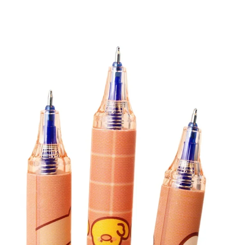 6 قطعة كابيبارا لطيف قابل للمسح القلم الحبر الأزرق الكتابة السلس التجفيف السريع أقلام مدرسة مكتب اكسسوارات الطلاب القرطاسية طفل هدية