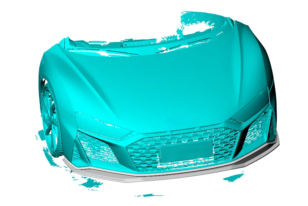 Prepreg Dry Carbon Fiber R8 Frontstoßstange Lip Splitter Spoiler für Audi R8 V10 2023