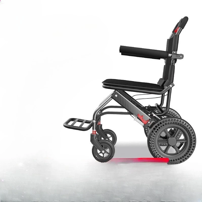 Wheelchair, super lightweight and foldable, small portable for the elderly, travel can be on the plane trolley