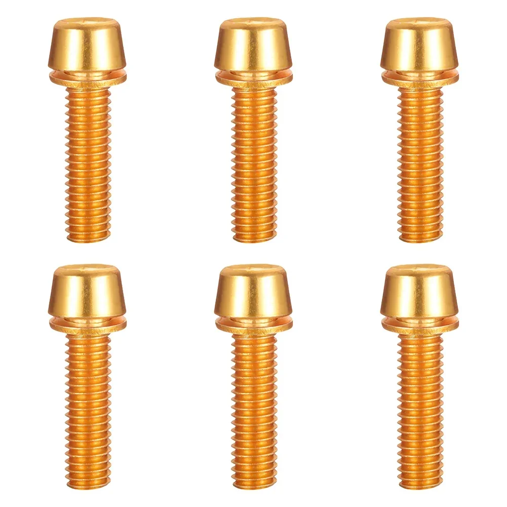 Bike Screws Set Stem Screws 6pcs Bicycle Accessories M5*18mm Red/blue/green/gold/purple Stainless Steel Brand New image 6