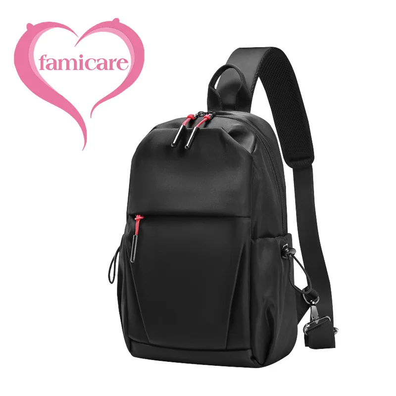 Mochila cruzada de un hombro para hombre, bolso de pecho multifuncional, impermeable, correa de viaje, deportes al aire libre, alta calidad, nueva moda