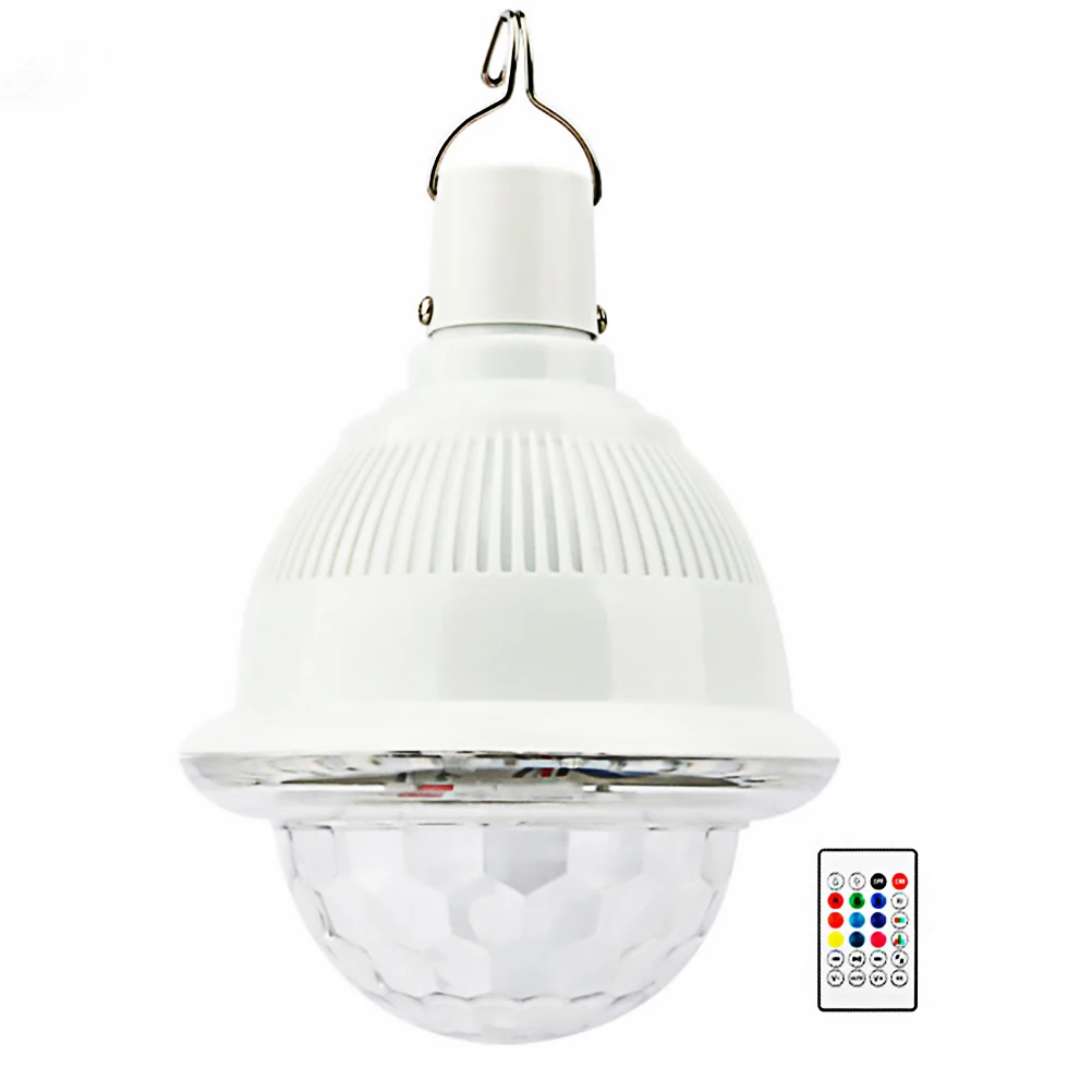 

6 Colors Audio Light Auto Rotating LED Stage Lamp Voice Activated Home Effect Bulb Self Propelled Speaker