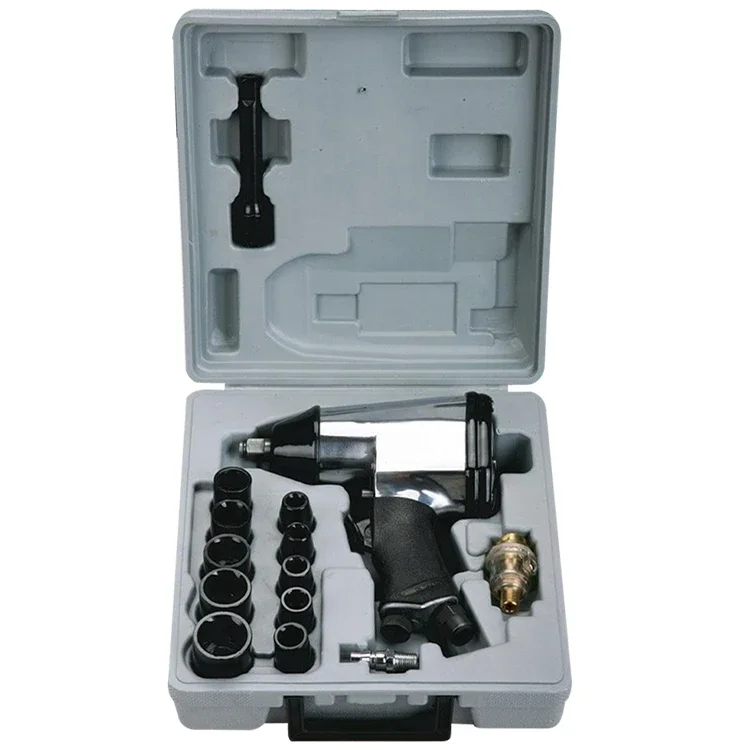 OEM Customizable Heavy-Duty 1/2 Inch Air Impact Wrench, Twin Hammer Structure Pneumatic Torque Wrench Industrial Air Tool