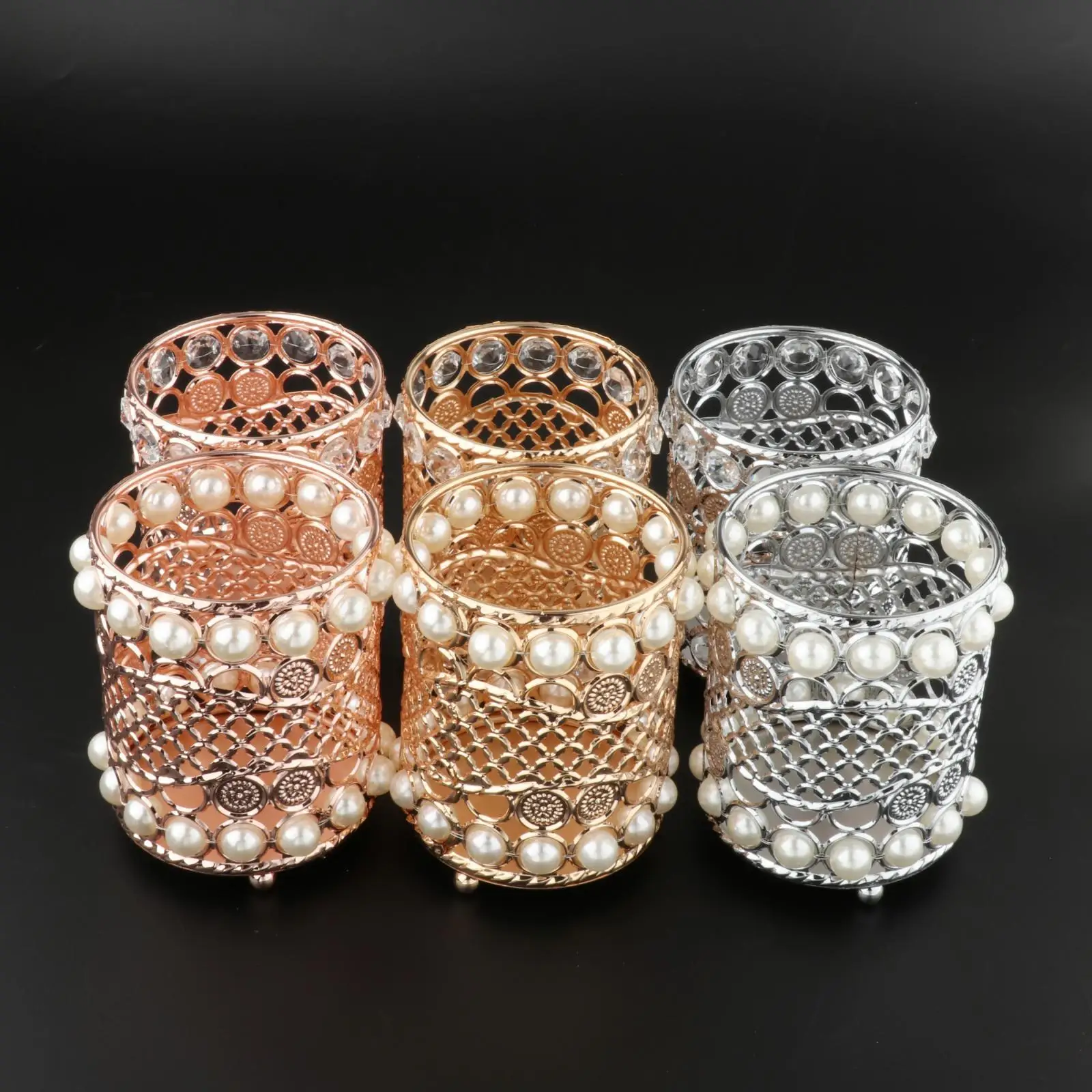 

2-6pack Crystal Makeup Brush Jewelry Storage Holder Pen Container