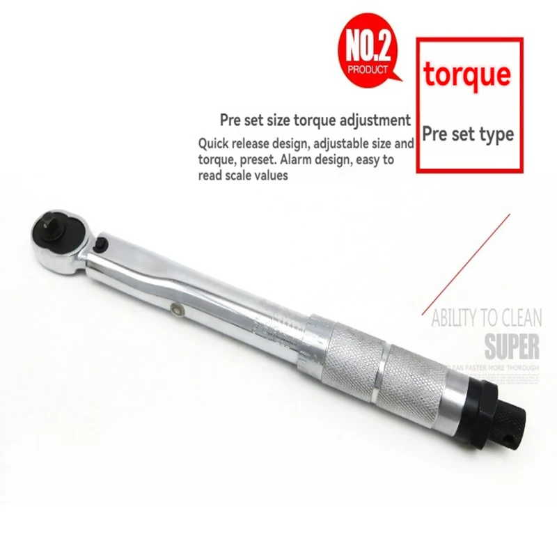 Torque Wrench 1/4"//3/8"//1/2" Precise Reversible Ratchet Torques Key Professional Bicycle Motorcycle Car Automotive Tool
