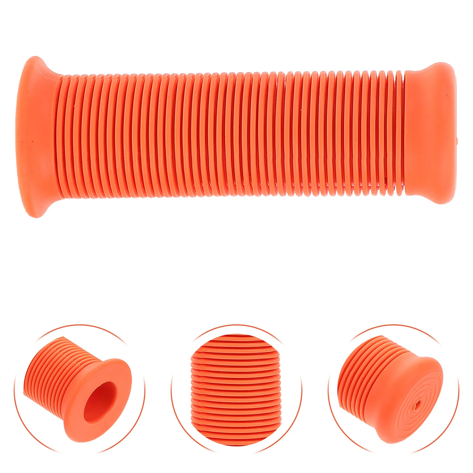 

1Pair Motorcycle Handlebar Rubber Grips Non-Slip Retro Design Comfortable Grip Covers for Scooter Dirt Bike Universal