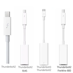 Thunderbolt 3 To 2 FireWire 800 Adapter Thunderbolt To RJ45 Fire 1394B Suitable for Mac Computers Equipped with Thunderbolt Port