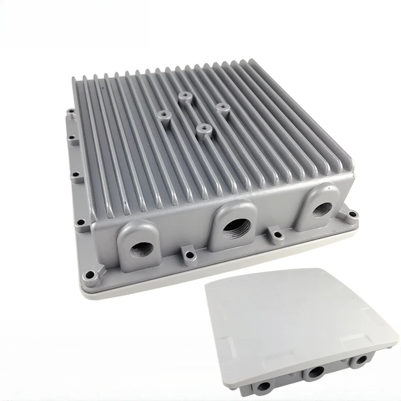 Outdoor Cast Aluminum Waterproof Box Wireless Bridge AP Outdoor Signal Amplifier Housing WIFI Signal Meter Housing 220*220*72mm