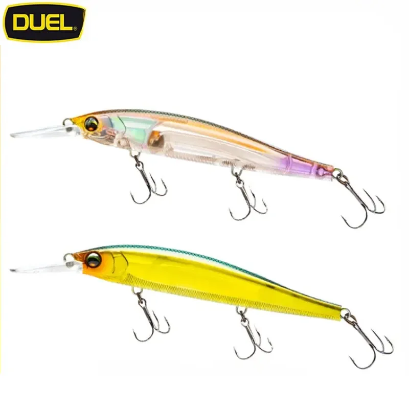 Japan DUEL Floating Water Mino Slow Floating Hard Bait F1238 Long Cast Cocked Bass Lure Fishing