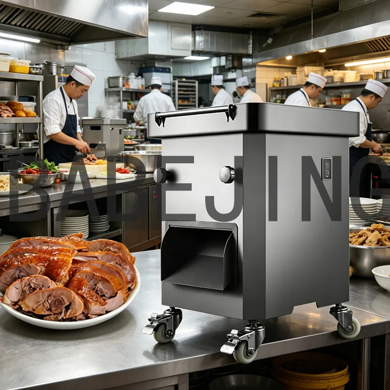 Commercial Fully Automatic Poultry Chopper Multifunctional Meat Cutter for Chicken Duck Fish Ideal for Canteen Kitchen Use