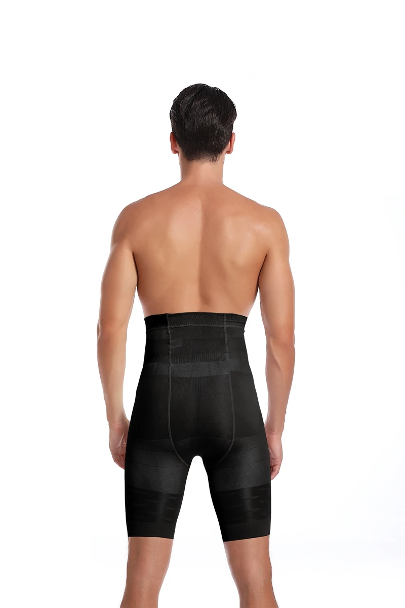 Männer Bauch-steuer Shorts Hohe Taille Abnehmen Shapewear Bauch Bauch Flache Body Shaper Bein Unterwäsche Kompression Briefs Boxer 3XL – Detail 10
