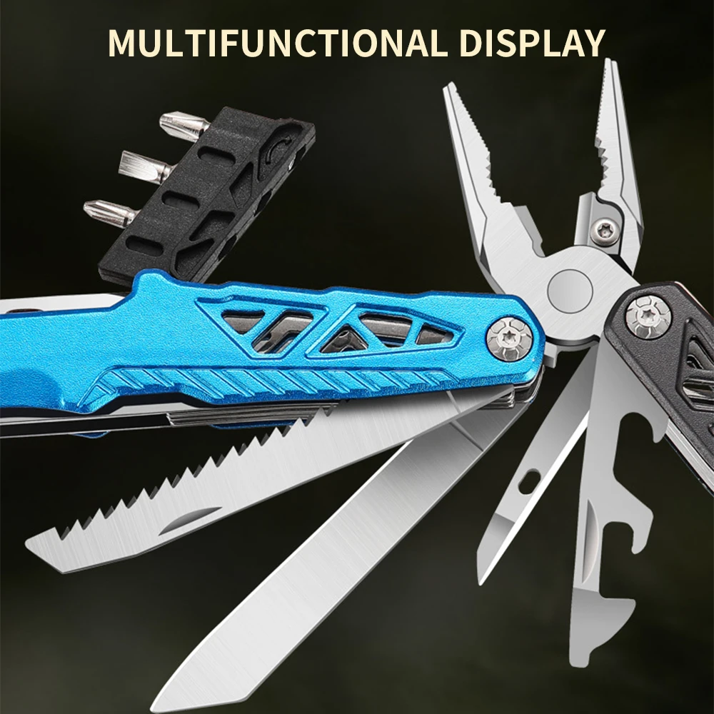 Multifunctional Claw Hammer Folding Stainless Steel Hammer Pliers Multiple In 1 Emergency Hammer Pliers for Working Repair