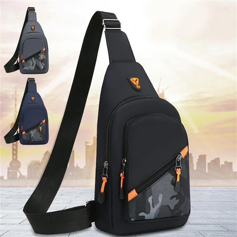 

Многофункциональная 1 шт. нагрудная сумка для мужчин и женщин из ткани Оксфорд, повседневная сумка на плечо для мужчин, сумка через плечо, модная спортивная уличная нагрудная сумка