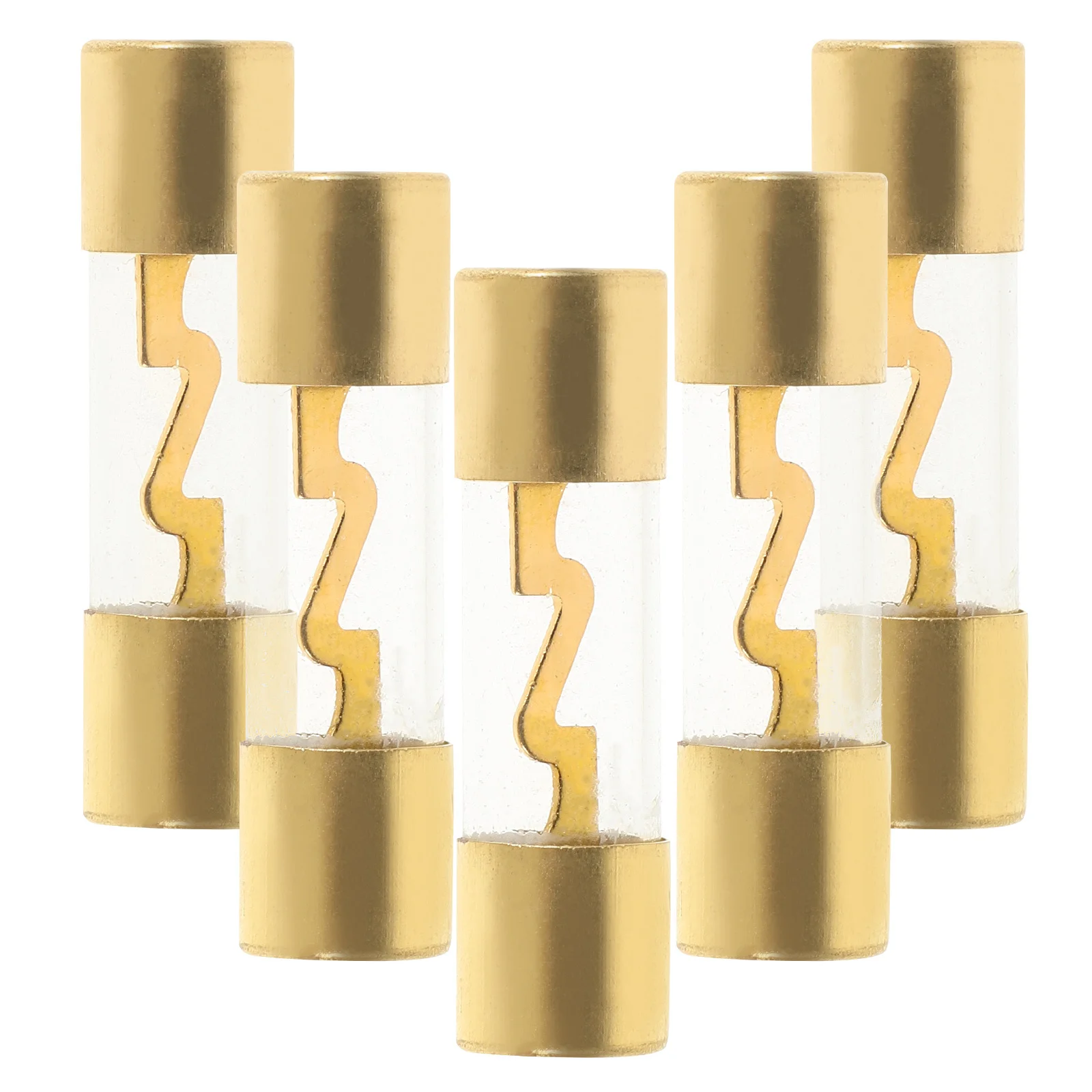 

5Pcs Car Audio Inline Agu Fuse Amp Glass Tube Fuse Auto Amplifier Protection Audio Accessories 60a Auto Power Protection Amp