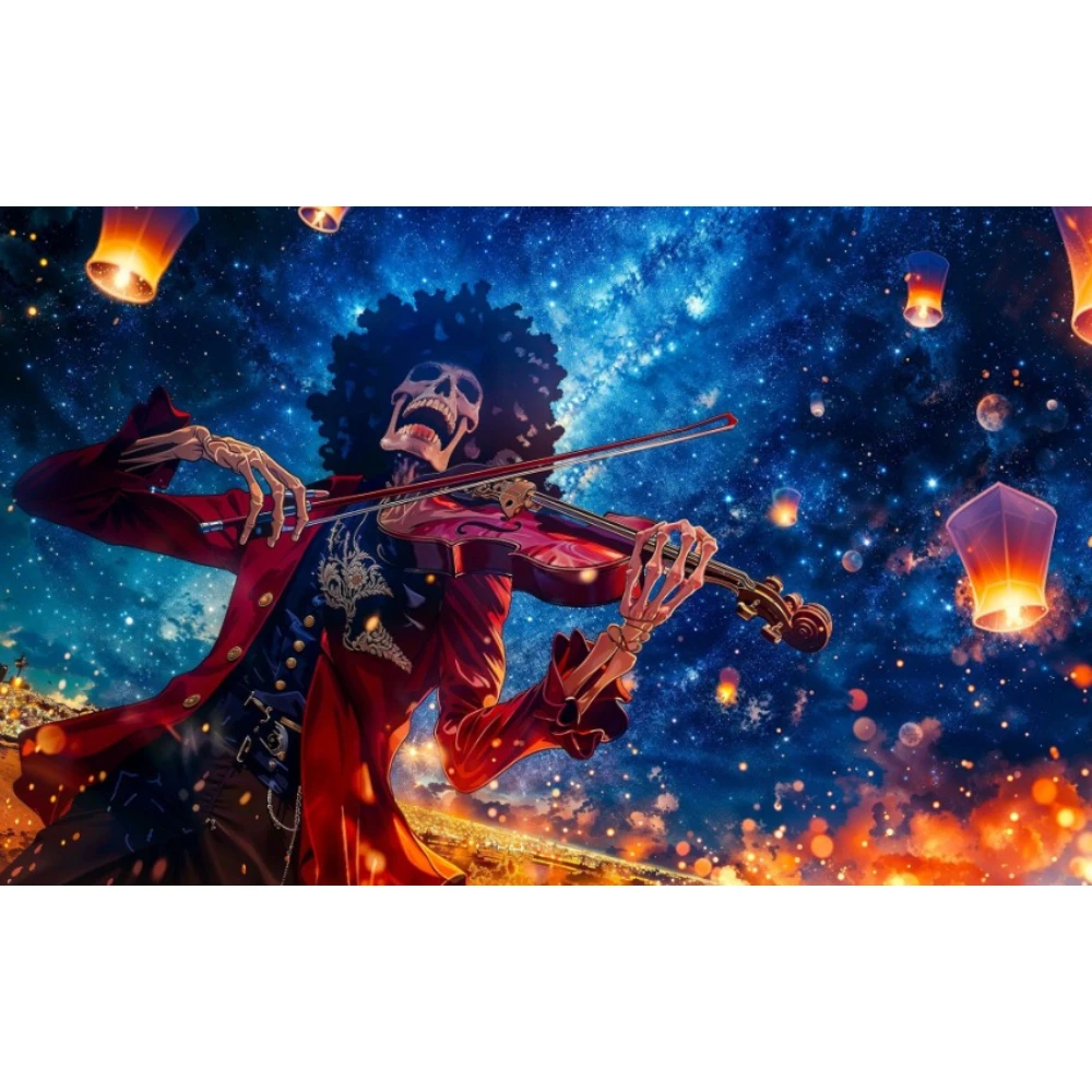 

Skull Obsessed with the Violin 500/1000/1200/2000 PCS Jigsaw Puzzles Family Activity Games DIY Puzzle for Room Home Decor Gift